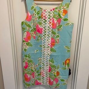 Lilly Pulitzer shift Pool Blue Pink Lemonade
